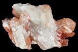 Natural, Red Quartz Crystal Cluster - Morocco #101474-1
